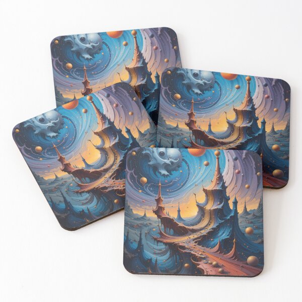 Item preview, Path Abstracts Fantastical Worlds Landscapes Surreal Art Magic designed and sold by ART ATTACK ZONE.