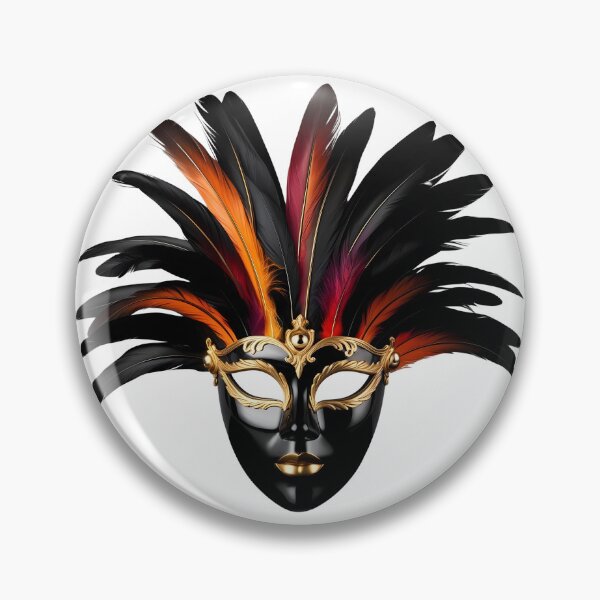 Item preview, Luxurious Venetian Mask with Gold Details and Feathers designed and sold by LoliDesignShop.