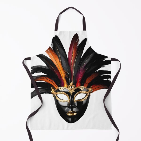 Item preview, Luxurious Venetian Mask with Gold Details and Feathers designed and sold by LoliDesignShop.