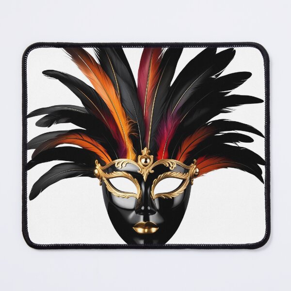 Item preview, Luxurious Venetian Mask with Gold Details and Feathers designed and sold by LoliDesignShop.