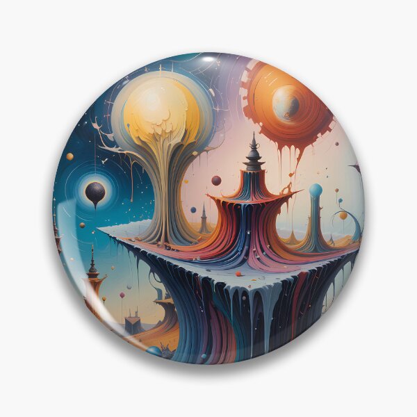 Item preview, Planets Abstracts Fantastical Worlds Landscapes Surreal Art Magic designed and sold by ART ATTACK ZONE.