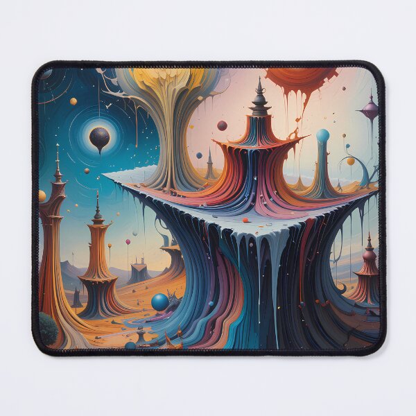 Item preview, Planets Abstracts Fantastical Worlds Landscapes Surreal Art Magic designed and sold by ART ATTACK ZONE.
