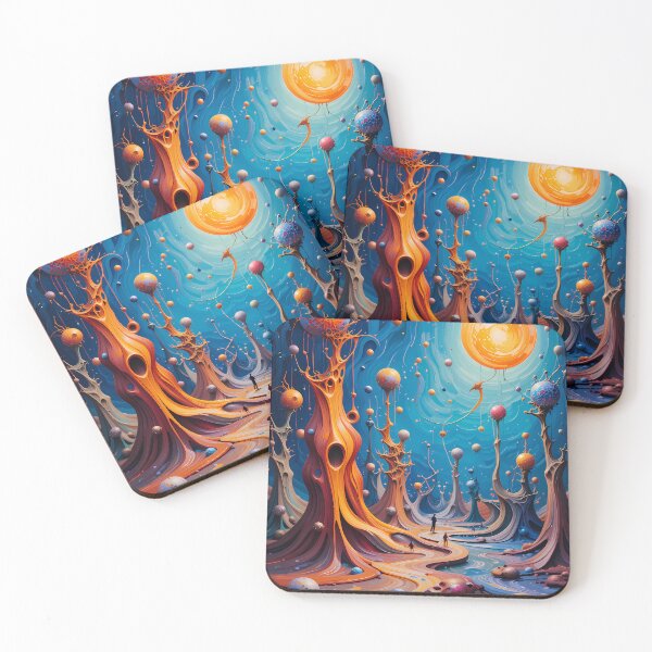 Item preview, Stars Abstracts Fantastical Worlds Landscapes Surreal Art Magic designed and sold by ART ATTACK ZONE.
