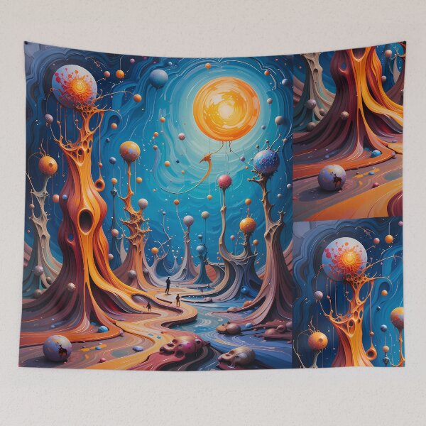 Item preview, Stars Abstracts Fantastical Worlds Landscapes Surreal Art Magic designed and sold by ART ATTACK ZONE.
