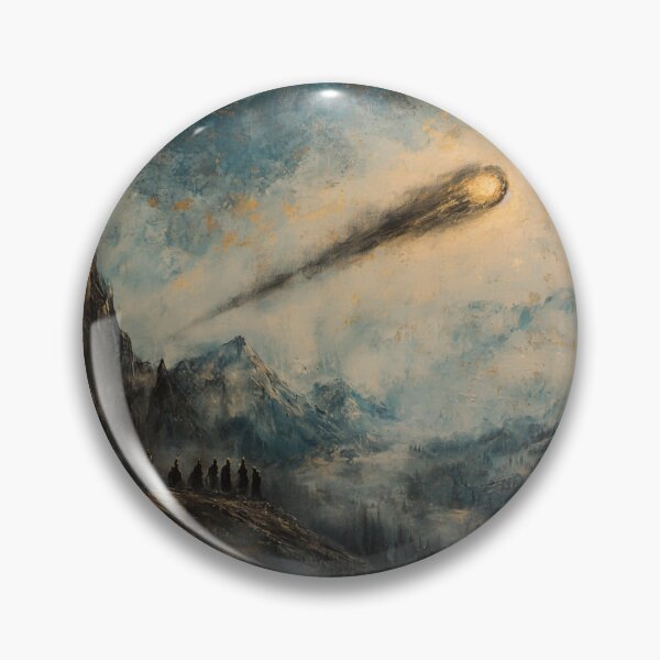 Item preview, Medieval Art - Dark Ages Comet and Cult Painting designed and sold by Fantasy Masterpiece.