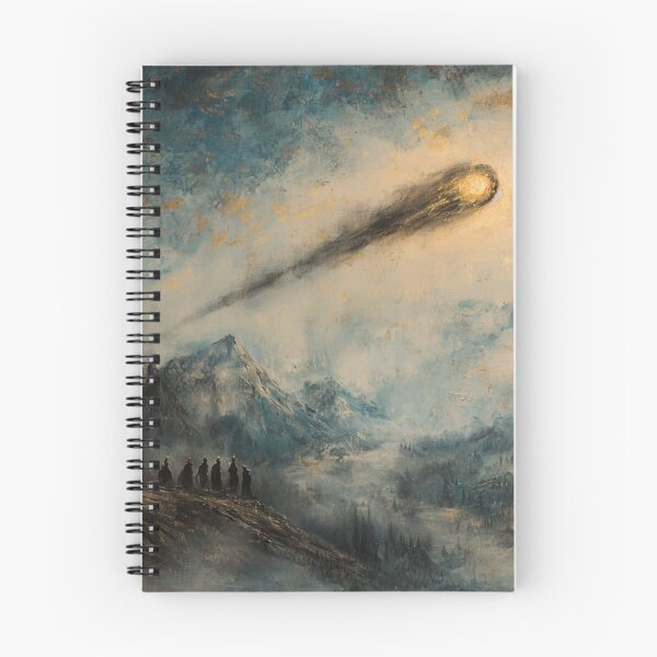 Item preview, Medieval Art - Dark Ages Comet and Cult Painting designed and sold by Fantasy Masterpiece.