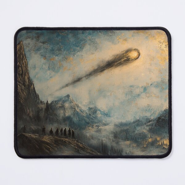 Item preview, Medieval Art - Dark Ages Comet and Cult Painting designed and sold by Fantasy Masterpiece.