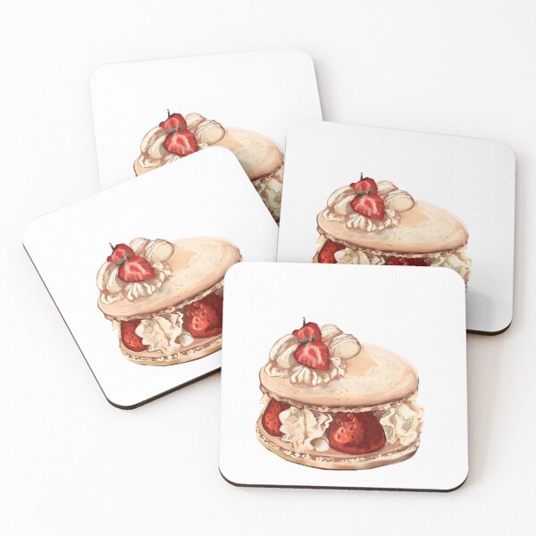Item preview, Giant strawberry whipped cream macaron designed and sold by MayLaen.