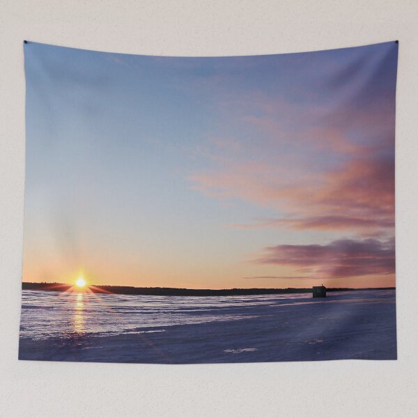 Item preview, Ice Shanty Sunset designed and sold by Yannik Hay.