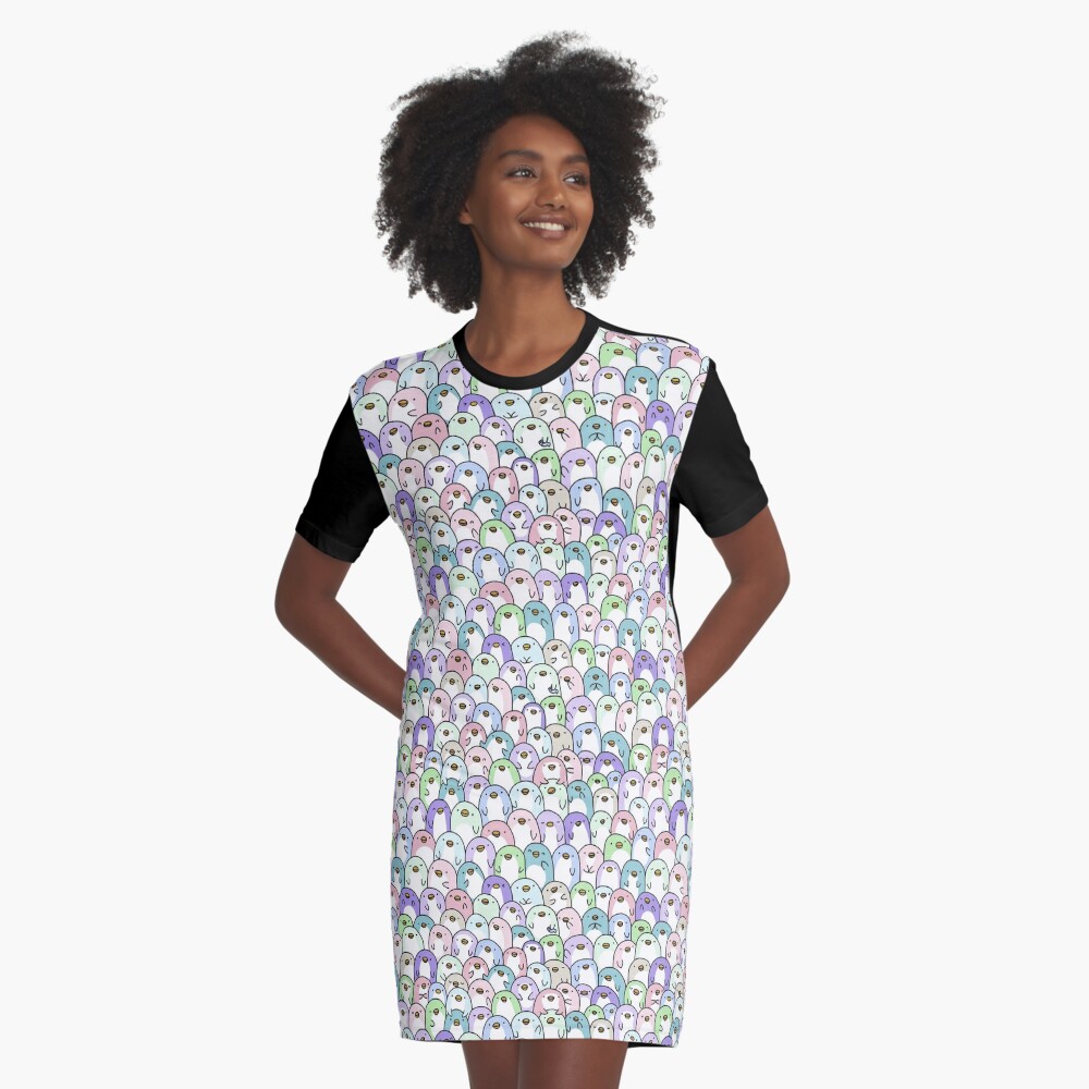 Item preview, Graphic T-Shirt Dress designed and sold by KiraKiraDoodles.