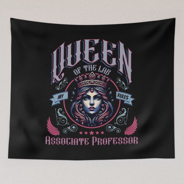 Item preview, Queen Of The Lab Associate Professor | Tenured Professor Present | Woman Associate Professor | Women In Academia designed and sold by jadedscientist.
