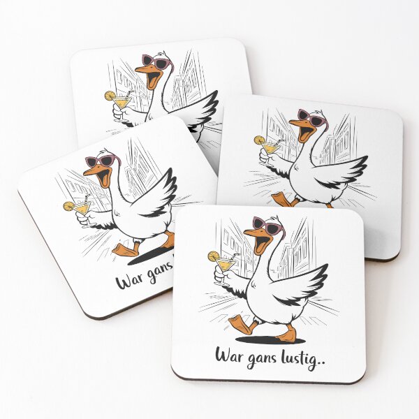 Item preview, Funny Animal Saying Cool Goose with Cocktail after Party Fest designed and sold by Mkx8.