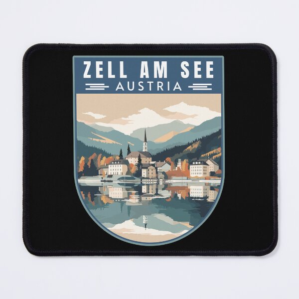 Item preview, Zell am See in Salzburg Austria Retro Travel Art Badge designed and sold by MaateoDesign.