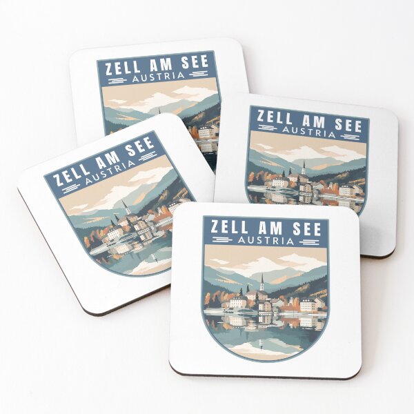 Item preview, Zell am See in Salzburg Austria Retro Travel Art Badge designed and sold by MaateoDesign.
