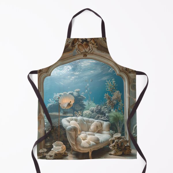 Item preview, Underwater Dream Villa | Vintage Aesthetic Art designed and sold by yinyuecreation.
