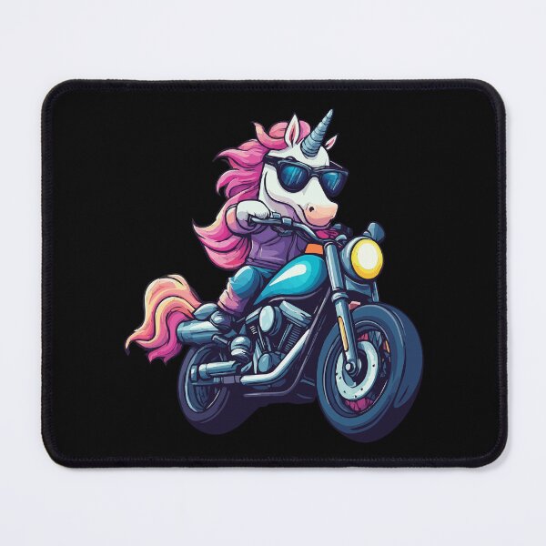 Item preview, Unicorn Riding a Motor Bike designed and sold by VelvetRoom.