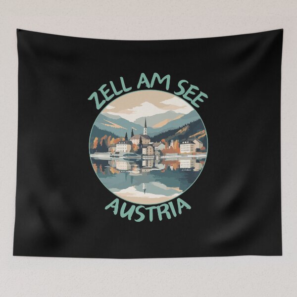 Item preview, Zell am See in Salzburg Austria Retro Travel Art Emblem designed and sold by MaateoDesign.