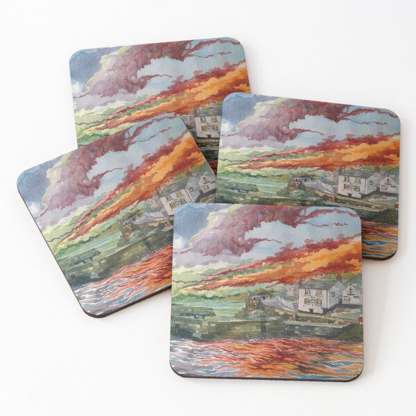 Item preview, Porthleven sunset designed and sold by GooseQuill.