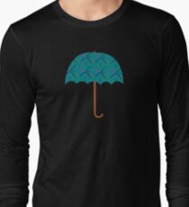 Portland PDX Flughafen Teppich Regenschirm Langarmshirt
