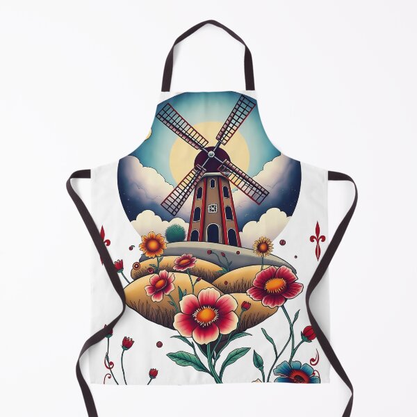 Item preview, Vibrant Floral Windmill Design with Artistic Details   designed and sold by AHMEDMAMADO.