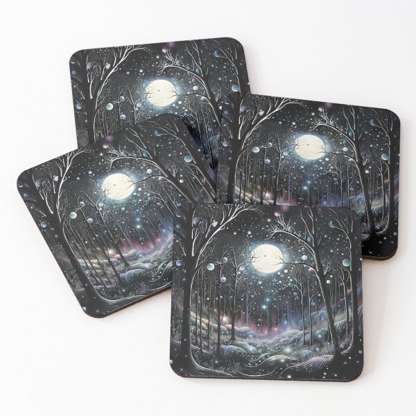 Item preview, Magical forest.Forest at night. designed and sold by MagelliShop.
