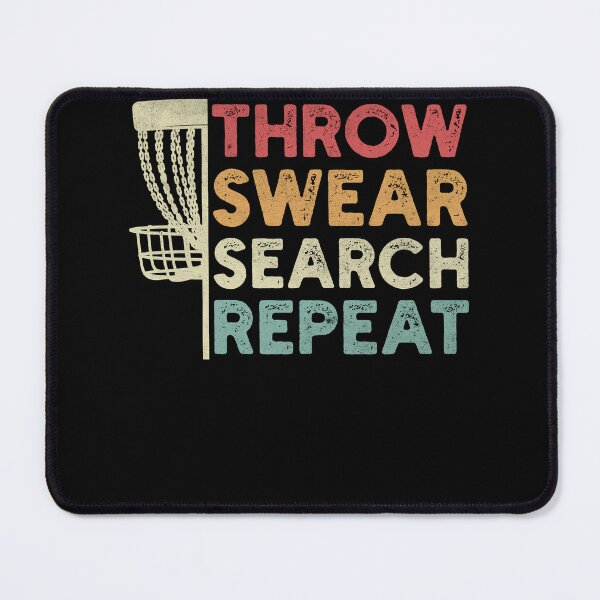 Item preview, Disc Golf - Throw Swear Search Repeat Funny designed and sold by PrintCrafting.
