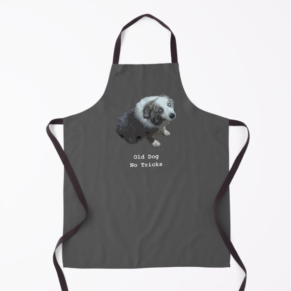 Item preview, OLD DOG NO TRICKS ON GREY designed and sold by Art in My Loft.