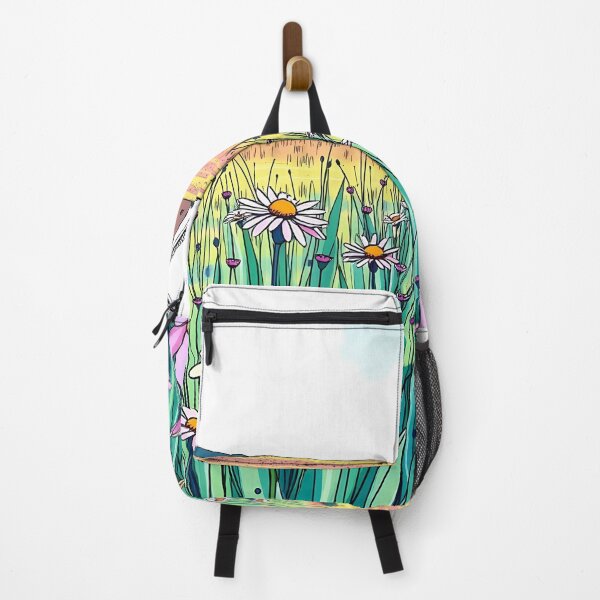 Item preview, Windmill in a Field of Blooming Wildflowers   designed and sold by AHMEDMAMADO.