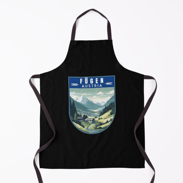 Item preview, Fügen in the Zillertal Austria (Tirol) Retro Travel Art Badge designed and sold by MaateoDesign.