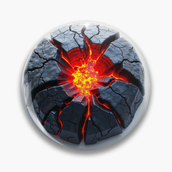Item preview, Cracked Surface with Glowing Lava: Hyper-Realistic 3D Art designed and sold by Eiadlight.