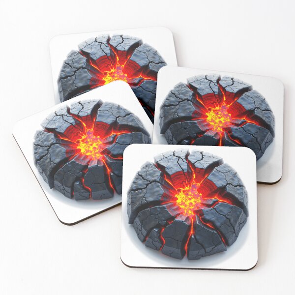Item preview, Cracked Surface with Glowing Lava: Hyper-Realistic 3D Art designed and sold by Eiadlight.