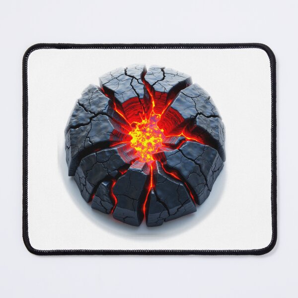 Item preview, Cracked Surface with Glowing Lava: Hyper-Realistic 3D Art designed and sold by Eiadlight.