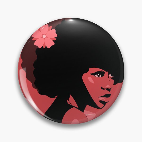 Item preview, Afro Silhouette of a black woman  designed and sold by itsdexterart.