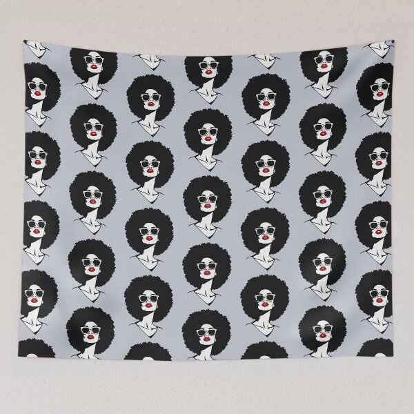 Item preview, Black Women Face Afro American Juneteenth Afrocentric Women designed and sold by PurpleLoveStore.