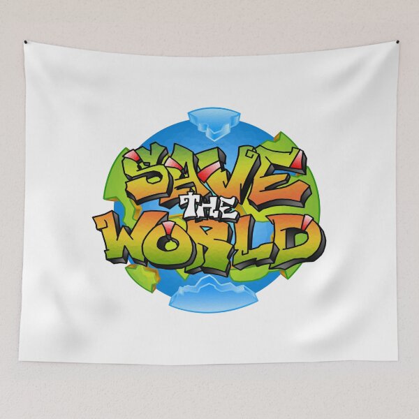 Item preview, Street Art Graffiti 003 Save The World By : WachiraX designed and sold by WachiraX.
