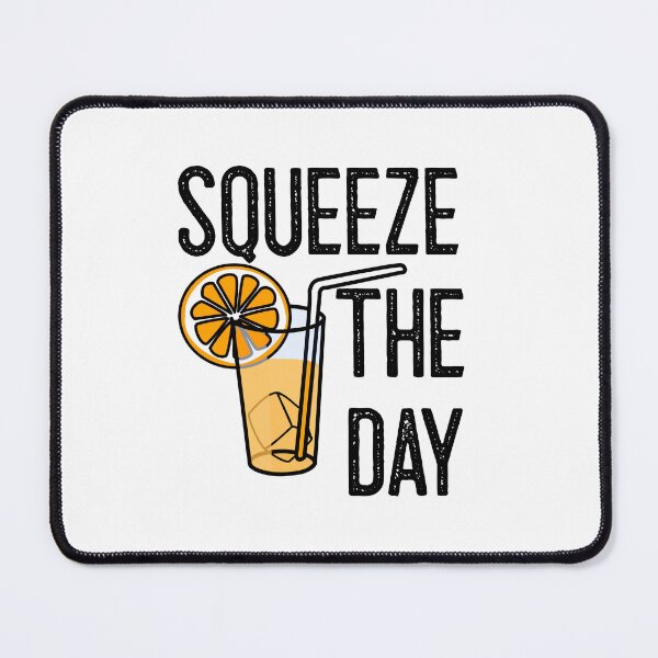 Item preview, Funny Drinks Squeeze The Day Orange Pun- designed and sold by Sartoris Art.