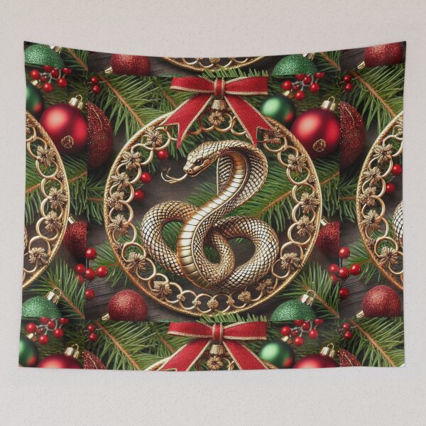 Item preview, Golden Snake Christmas Ornament designed and sold by Sadia  Jannat.