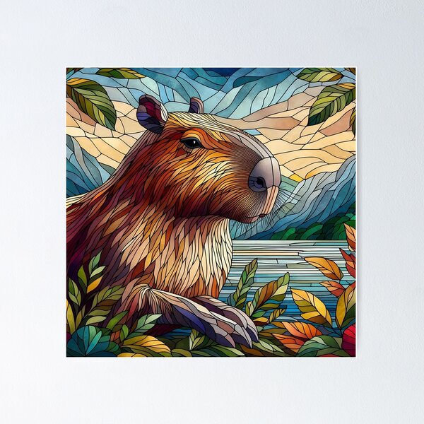 Item preview, Capybara Art #96 | Capybara Lovers designed and sold by ksgraphics222.