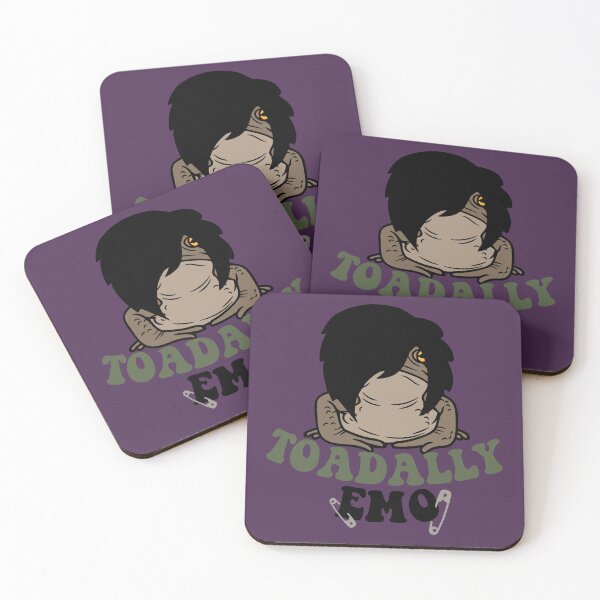 Item preview, TOADally EMO - emocore funny toad alternative alt goth emo band lyrics designed and sold by Fantasy Cache.