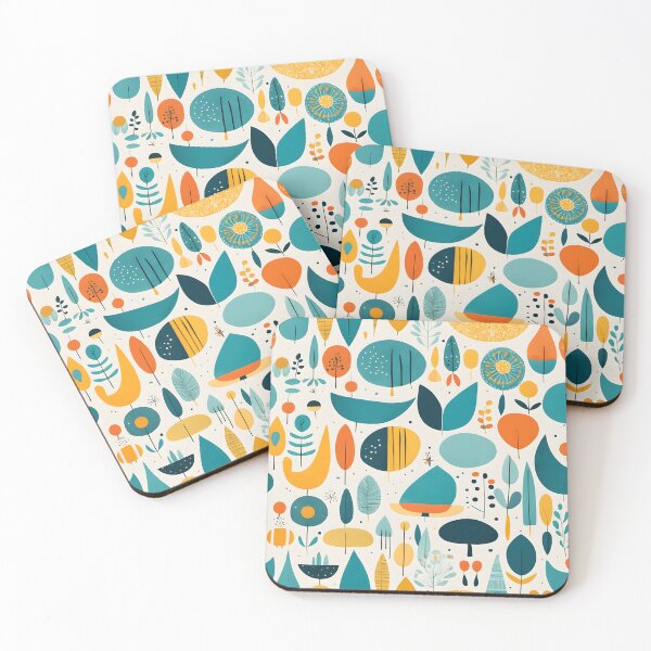 Item preview, Whimsical Modern Nature-Inspired Pattern designed and sold by GracePaigePlaza.