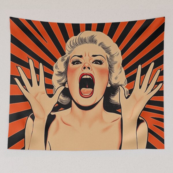 Item preview, Scream Queen Supreme.Vintage Screamfest designed and sold by Shoot-The-Moon.