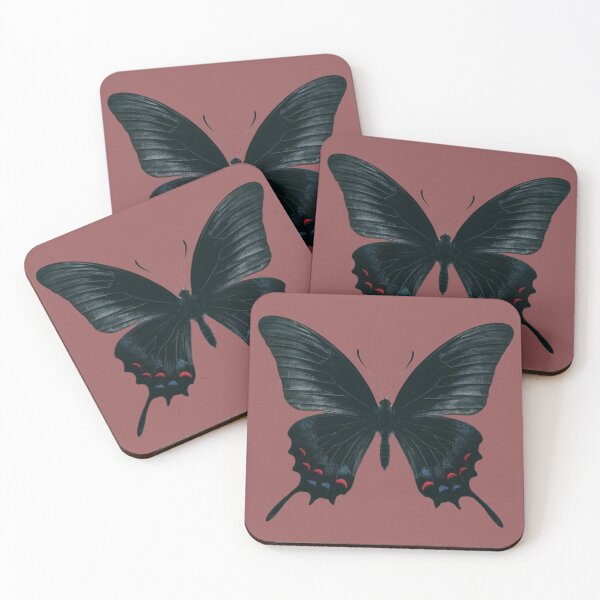 Item preview, Black butterfly - feminine girly magic gothic girl - monarch fairycore dark forest fairytale garden designed and sold by Fantasy Cache.