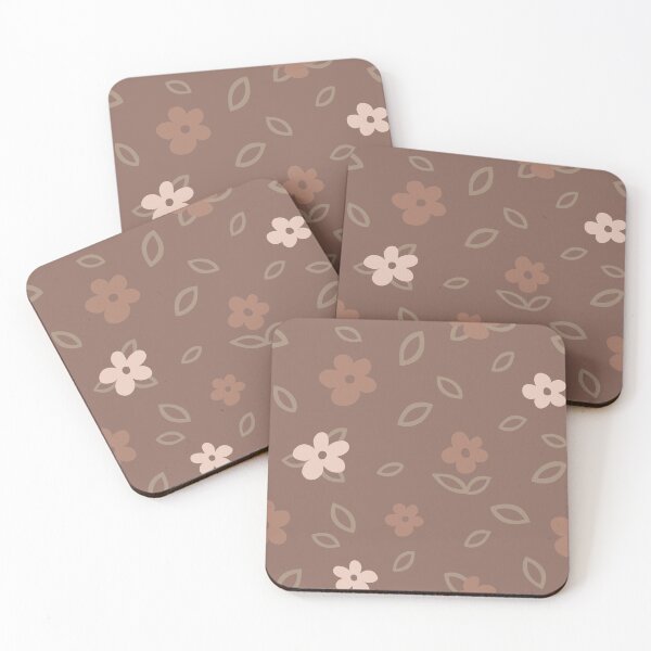 Item preview, Minimal Floral Pattern - Mocha Elegance designed and sold by Daniel Bevis Design.