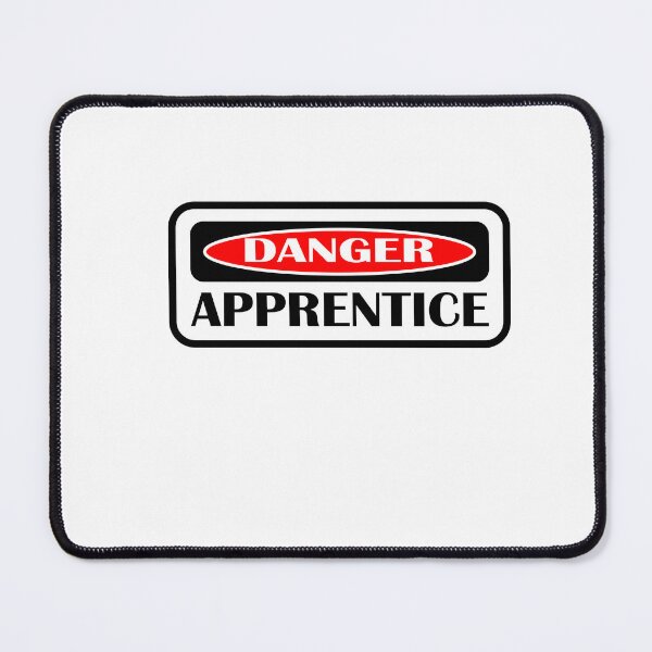 Item preview, Danger Apprentice Sticker – Funny Trade & Worksite Warning Sign designed and sold by Line Designs By Duck.