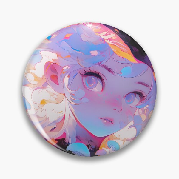 Item preview, Enchanted Pastel Glow Mushrooms Anime Girl designed and sold by bubblegoth.
