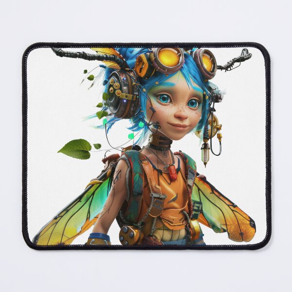 Item preview, Cyberpunk Fairy: A Blend of Nature and Tech designed and sold by FlyingDreamsArt.