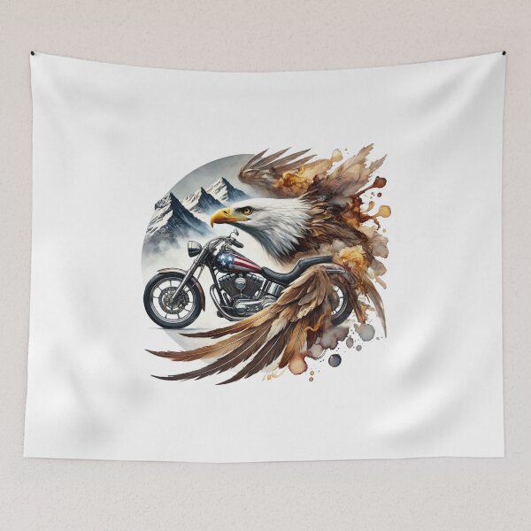 Item preview, Mystical Motorcycle Spirit Guide - Native American Inspired Art designed and sold by WildRideDesigns.