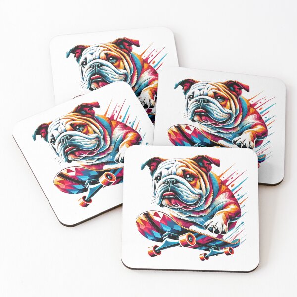 Item preview, Skateboarding Bulldog designed and sold by maistendencias.