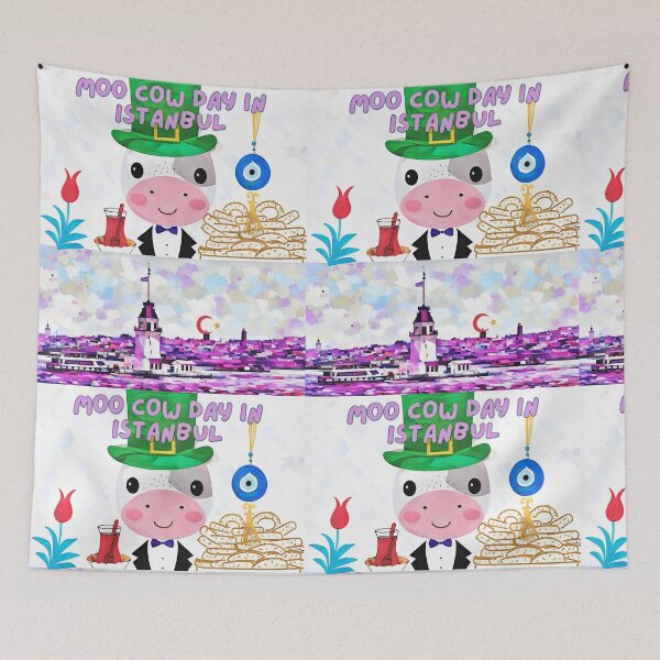 Item preview, Moo cow day in Istanbul  designed and sold by wallartofmio.