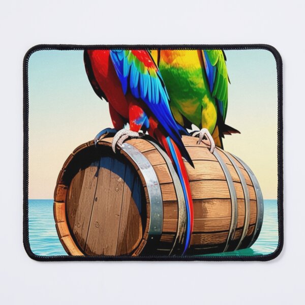 Item preview, Parrots on a Barrel designed and sold by Azrabi.